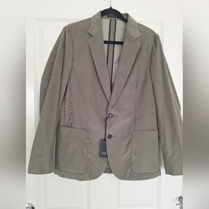 Paul Smith Mens cotton  blend corduroy suit jacket in olive